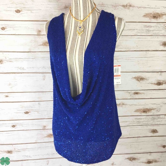 NWT International Concepts Blue Tank Top Size XS - Picture 4 of 10